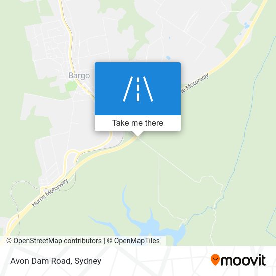 Avon Dam Road map