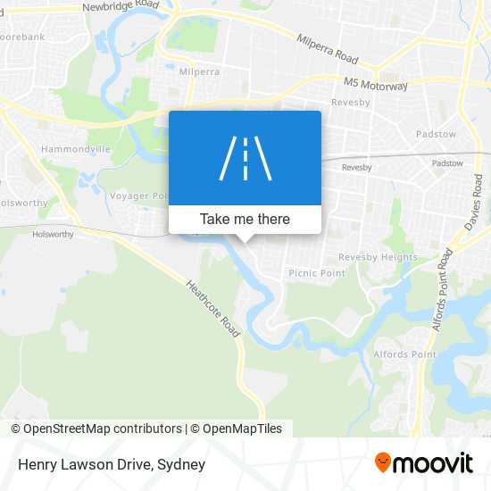 Henry Lawson Drive map