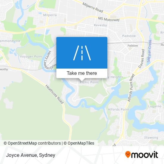 Joyce Avenue map