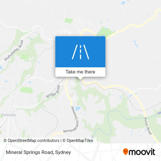 Mineral Springs Road map