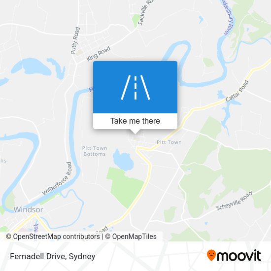 Fernadell Drive map