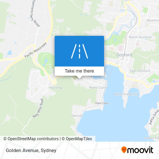 Golden Avenue map