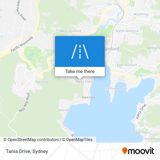 Tania Drive map