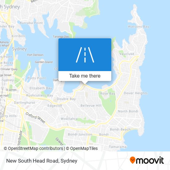 Mapa New South Head Road