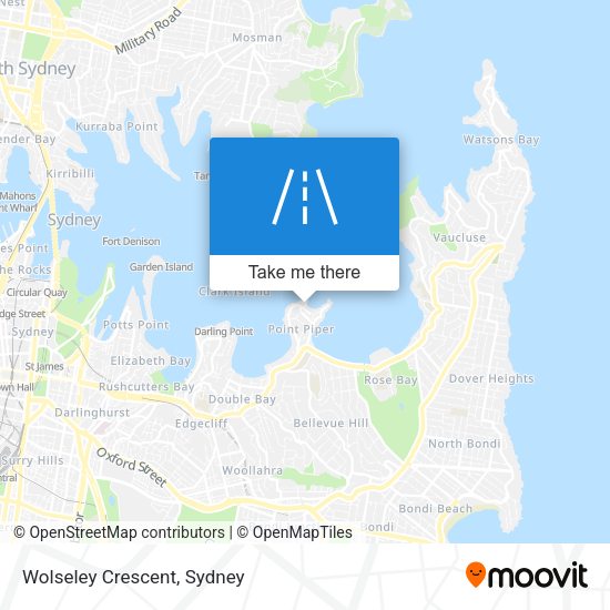 Wolseley Crescent map