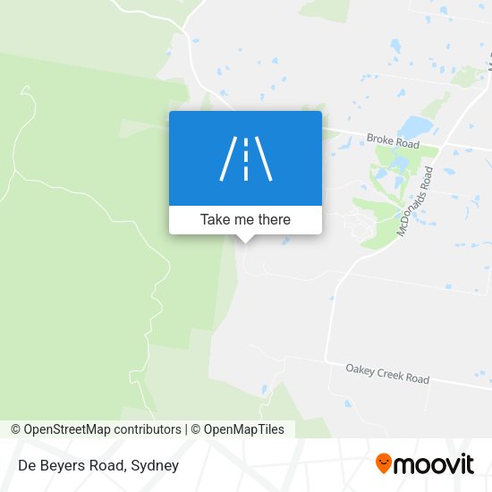 De Beyers Road map