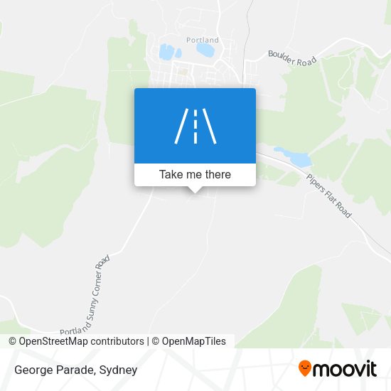 George Parade map