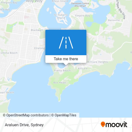 Araluen Drive map