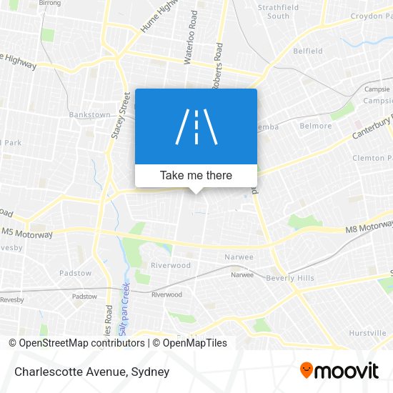 Charlescotte Avenue map