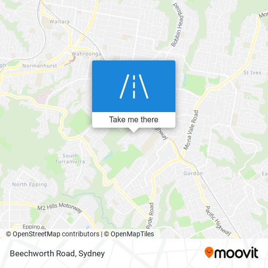 Beechworth Road map