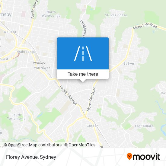 Mapa Florey Avenue