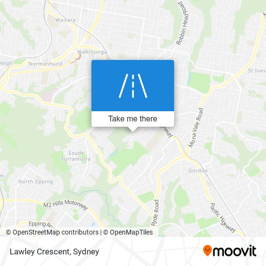 Mapa Lawley Crescent