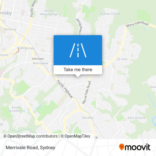 Merrivale Road map
