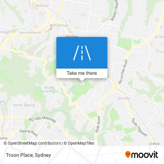 Troon Place map