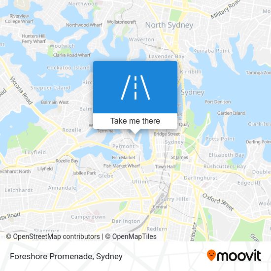 Foreshore Promenade map