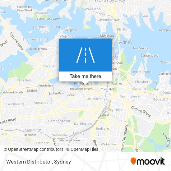 Mapa Western Distributor