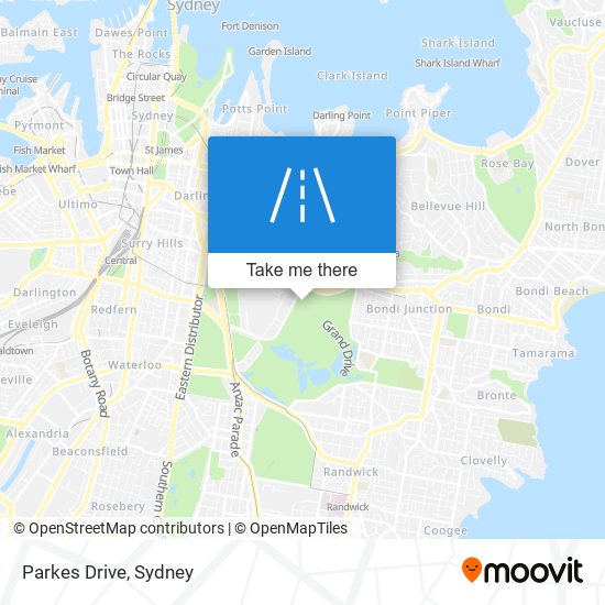 Mapa Parkes Drive