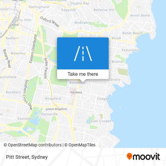 Pitt Street map