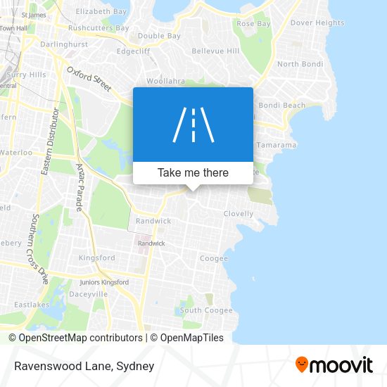 Ravenswood Lane map