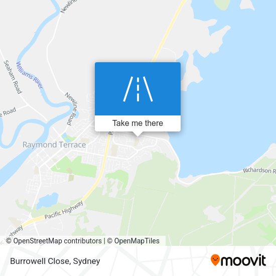 Burrowell Close map