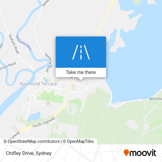 Chifley Drive map