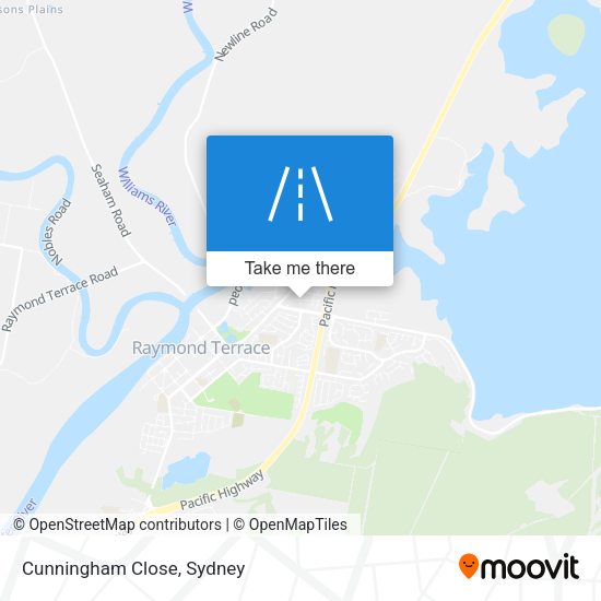 Cunningham Close map