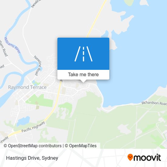 Hastings Drive map