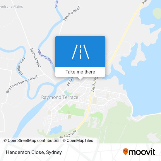 Henderson Close map