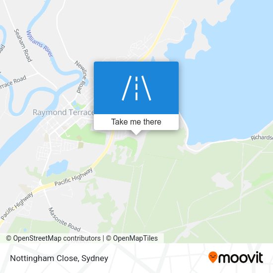 Nottingham Close map