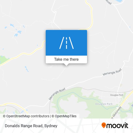 Donalds Range Road map