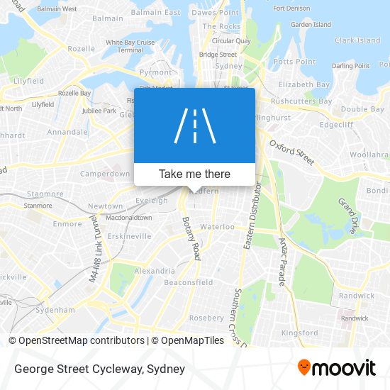 George Street Cycleway map