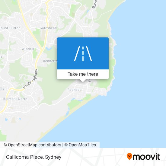 Callicoma Place map