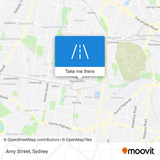 Mapa Amy Street