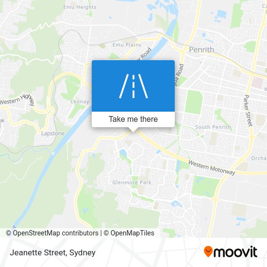 Jeanette Street map