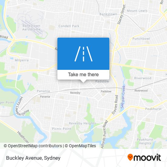 Mapa Buckley Avenue