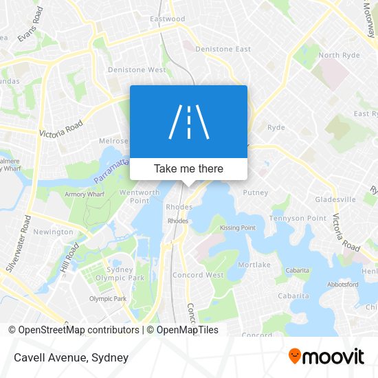 Cavell Avenue map