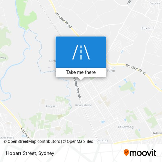 Hobart Street map