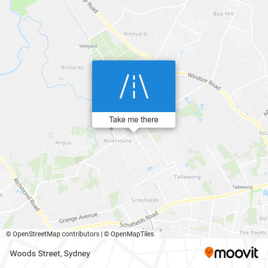 Mapa Woods Street