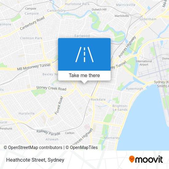 Heathcote Street map