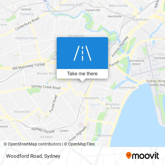 Mapa Woodford Road