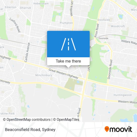 Beaconsfield Road map