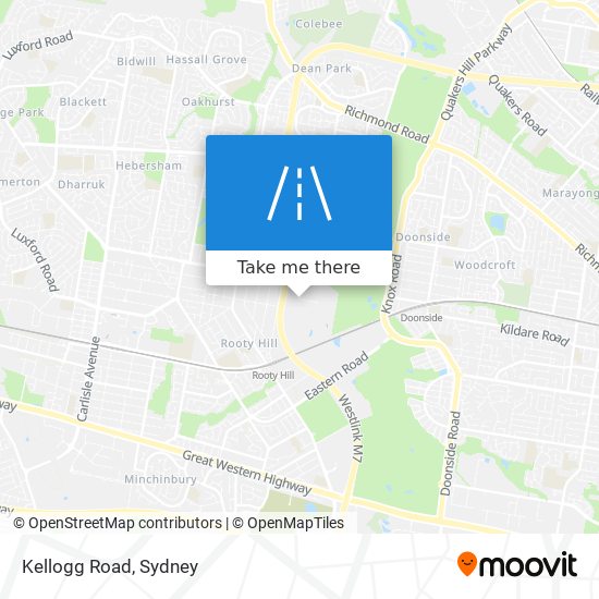 Mapa Kellogg Road