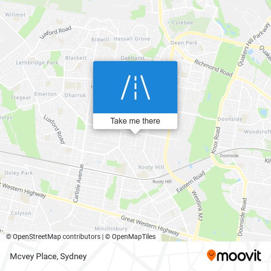 Mapa Mcvey Place