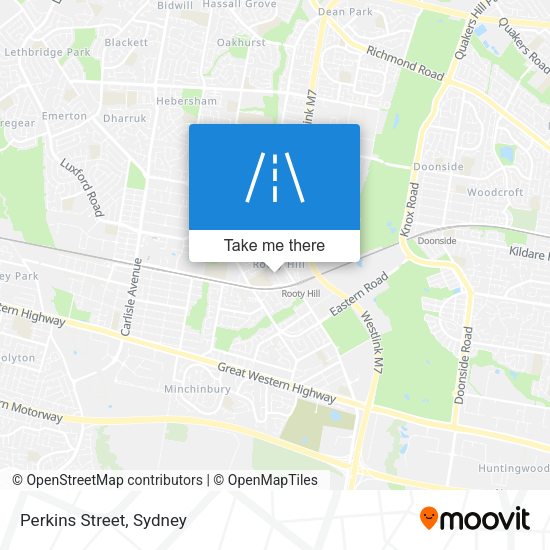 Perkins Street map