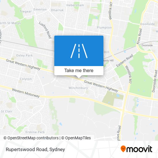 Mapa Rupertswood Road