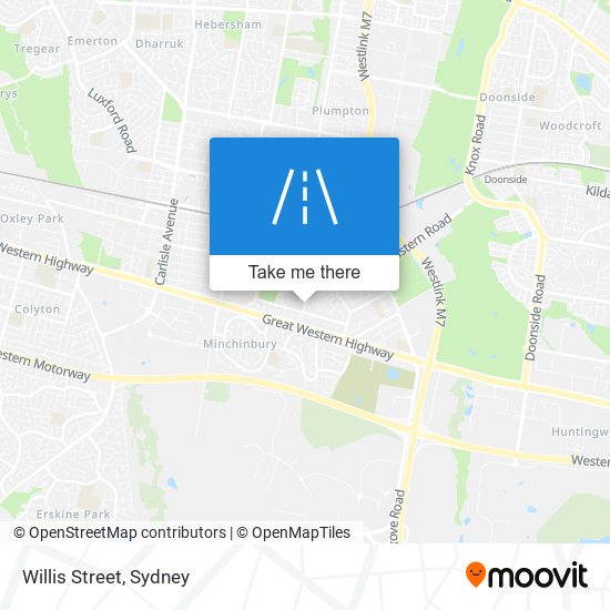 Willis Street map