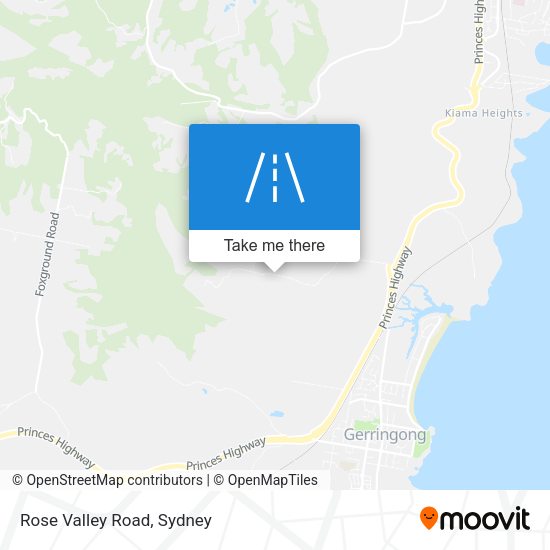 Rose Valley Road map