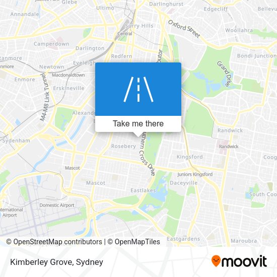 Kimberley Grove map