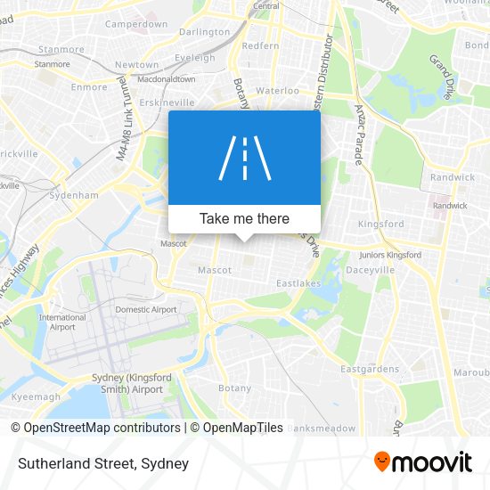 Sutherland Street map