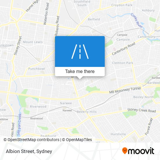 Mapa Albion Street